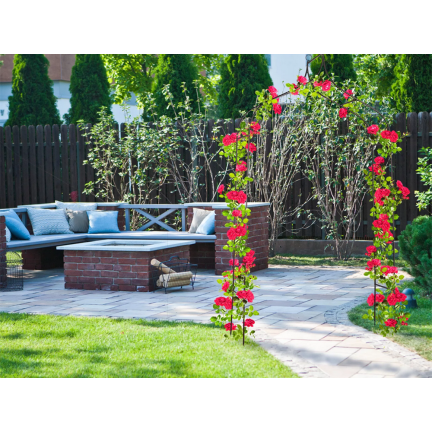 PERG-N6078 Gartenbogen Metallbogen für Rosen Blumen Zweige 240cm