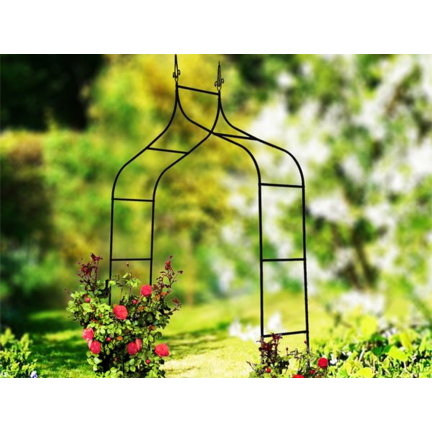 PERG-N6078 Gartenbogen Metallbogen für Rosen Blumen Zweige 240cm