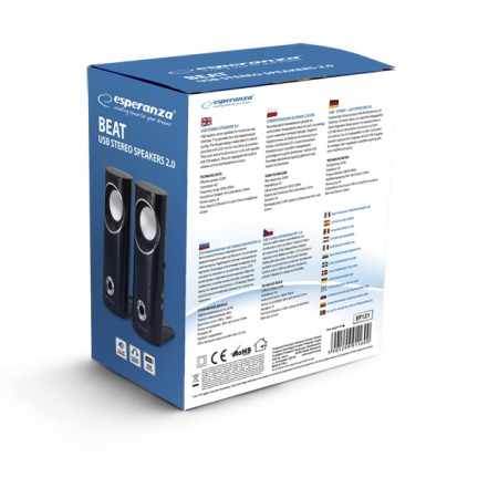EP121 BEAT ESPERANZA 2.0 usb mini jack 2x3W SPEAKERS