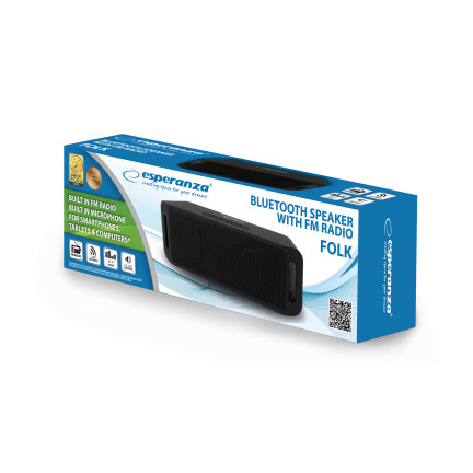 EP126KK BLUETOOTH REPRODUKTOR FM FOLK BLACK & BLACK
