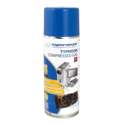 ES23 Stlačený vzduch s trubicí 400ml ČISTICÍ SPREJ ESPERANZA