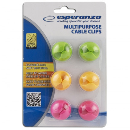 ES362 EBA101M ESPERANZA ORGANIZÉR KABELŮ MIX 6KS