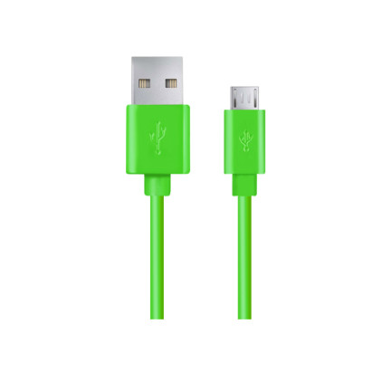 EB143G Micro USB 2.0 A-B Male-to-Male Cable, 1 m, Green