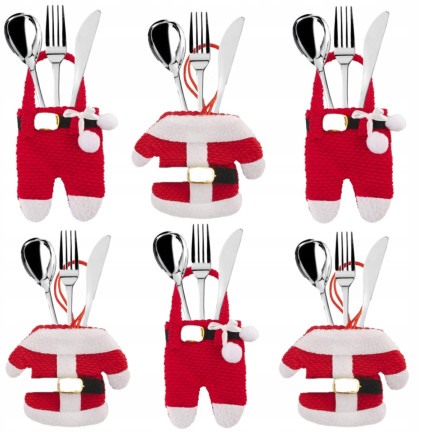 TG52959 BESTECKKLEIDUNGSSTÜCK 6 STÜCK/WÜRFEL-WEIHNACHTSMANN-TASSE