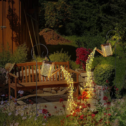 TG71284 SOLAR GIESSKANNENLAMPE GARTEN DEKORATIVE LAMPE