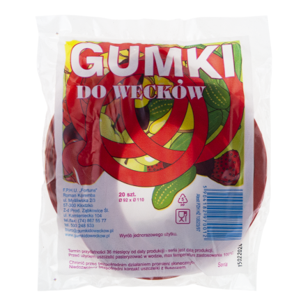 FOR0012 SADA 20KS. GUMOVÁ TĚSNĚNÍ PRO NÁDOBY GUMOVÁ TĚSNĚNÍ PRO VAŘEČKY