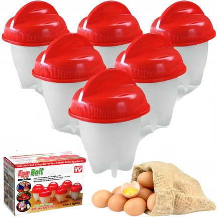 1145 Silikonformen zum Kochen von Eiern ohne Schale