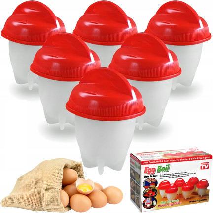 1145 Silikonformen zum Kochen von Eiern ohne Schale