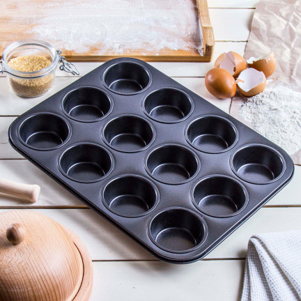 TG66027 MUFFIN BLACHA BAKER FÜR 12 antihaftbeschichtete Cupcakes