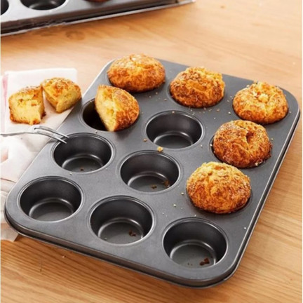 TG66027 MUFFIN BLACHA BAKER FÜR 12 antihaftbeschichtete Cupcakes