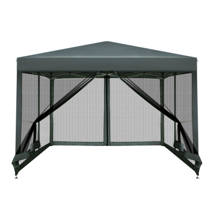 TG77594-3 3x3m Garden Pavilion with Mosquito Net – Garden Gazebo for the Terrace