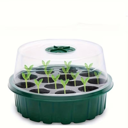 TG81372 Mini Greenhouse for Sprouting, 5-Piece Set + Grow Light, 13 Compartments