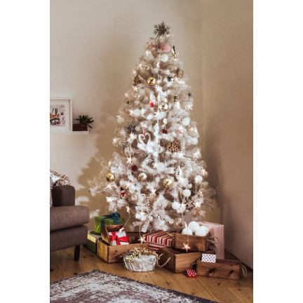 TG66272-1 Christbaumkugeln weiß KIT XXL 100pcs DECORATIONS Kugeln 6/4/3cm