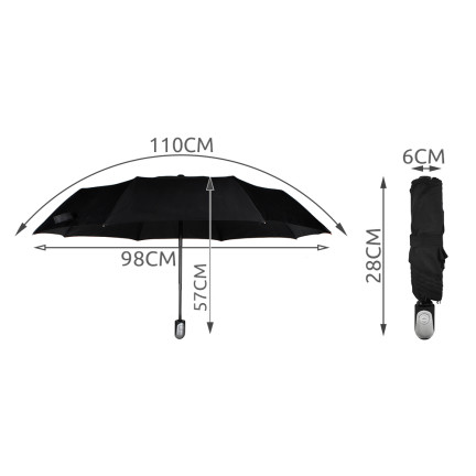 UU76 Faltbarer Regenschirm 110cm AUTOMATIC Regenschirm + Bezug
