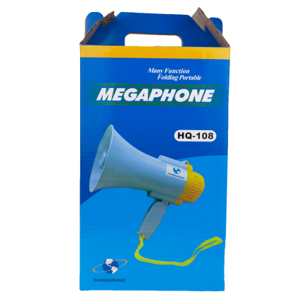 GG22 MEGAFON SE SIRÉNOU PRO ZÁZNAM PROTESTNÍHO POCHODU VÝKONNÝ VELMI HLASITÝ REPRODUKTOR