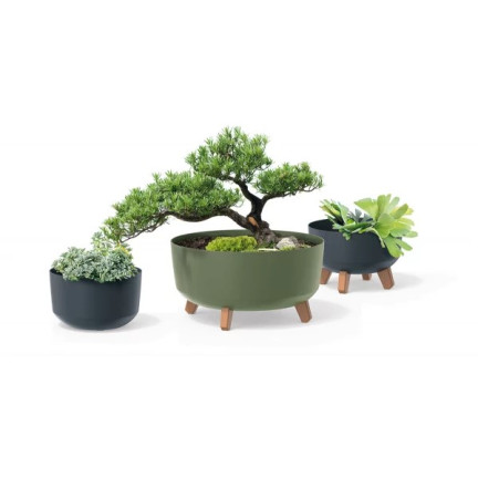 DGRL200-S433 Round Plant Pot with Legs, 