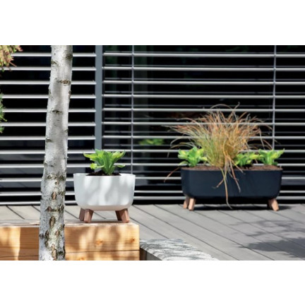 DGCL400-S433 Long, Large Garden Planter Pot with Legs, 
