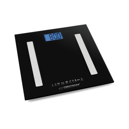EBS016K ESPERANZA 8IN1 BADEZIMMERWAAGE MIT
BLUETOOTH-FUNKTION B.FIT SCHWARZ
