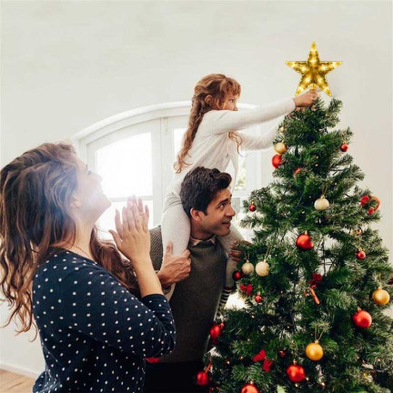 C12012CB STARS ON TOP of Christmas tree LED HEAT WHITE