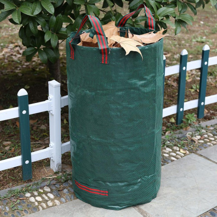 TM-00315 GARTENSACK 120L LAUBABFALLBEHÄLTER GROSS MIT OHREN MULTIFUNKTIONAL