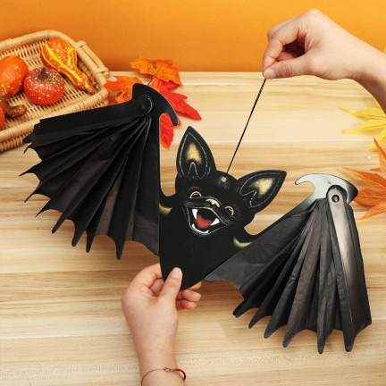 TG44483 NETOPÝR HALLOWEEN DEKORACE ZÁVĚSNÁ VELKÁ