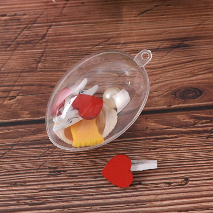 TG35238 Acrylic Egg, 8 cm Plastic Egg, for Decorating, Easter Decorations