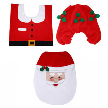 SW62 BADEZIMMER SET WEIHNACHTSWUNDER DECKEL BADEZIMMERTEPPICH