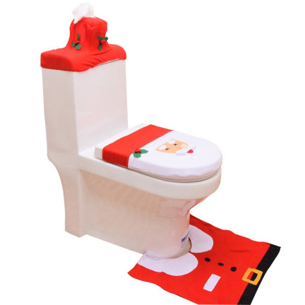 SW62 BADEZIMMER SET WEIHNACHTSWUNDER DECKEL BADEZIMMERTEPPICH