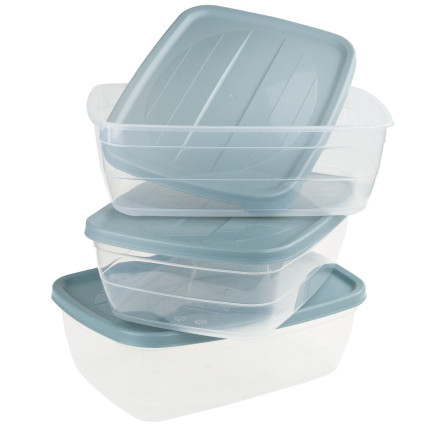 HOB021017 3ER-SET 2L RECHTECKIGE LEBENSMITTELBEHÄLTER