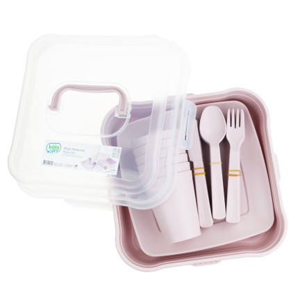 HOB031289 PICKNICK SET 32 TEILE TASSEN BESTECK BEHÄLTER