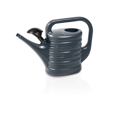 IKZ10-S433 Garten Gießkanne schwarz anthrazit 10L Gemüse Gießkanne Universal Gießkanne
