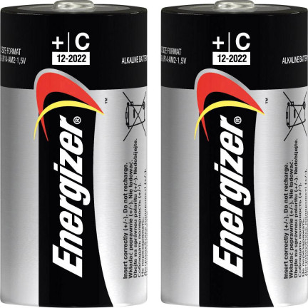 EN3 2x ENERGIZER Alkalická napájecí baterie LR14 C R14 1,5V