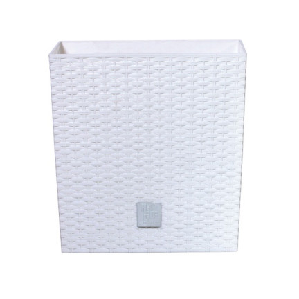 DRTS170L-S449 RATTAN GEHÄUSE TOPF WEISS FÜR GARTEN RATO NIEDRIGEN BLUMEN