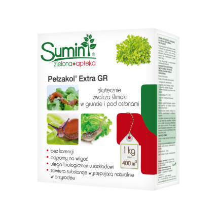 SUM23 Pełzakol Extra GR 1kg Sumin, pelety proti slimákům a plžům, přípravek proti slimákům a plžům