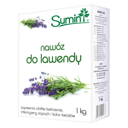 SUM13 hnojivo pro levanduli, Sumin hnojivo 1kg, bohaté složení, bohaté kvetení, hnojení levandule