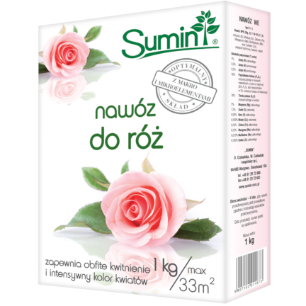 SUM14 Sumin Rosendünger, 1kg optimale Zusammensetzung, üppige Blüte, gesundes Wachstum