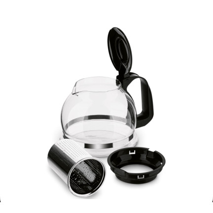 TD42 GLASKANNE MIT BRÜHER GAJA 1.6L KESSEL LOSE BLÄTTERTEE
