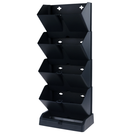 IO1W200-S433 vertical garden, modular standing herbarium, planters, pots, cascading flower bed