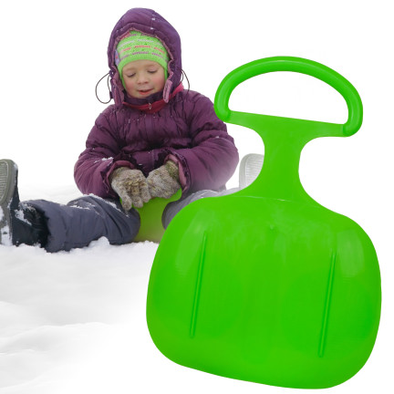 ISF-361C Plastová skluzavka ZDARMA pro klouzání na sněhu ZELENÁ
