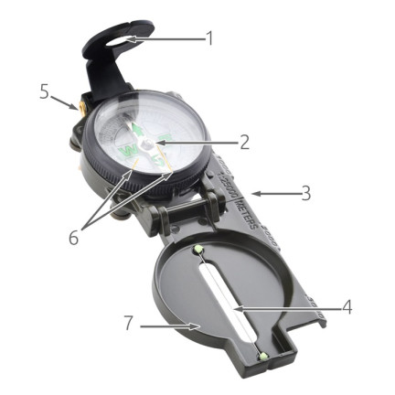 HH56 Professional Folding Travel Compass (Army Model)