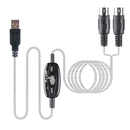 PC40 KABEL USB ZU MIDI KONVERTER IN OUT INTERFACE SCHNELLE ÜBERTRAGUNG