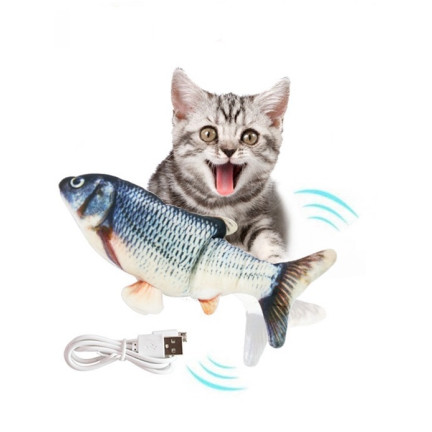 TG64361 ELEKTRISCHER SPRINGENDER FISCH KATZE SPIELZEUGFISCH