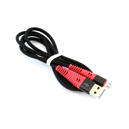 KK21N MICRO USB 1M QUICK CHARGE Nylonový opletený kabel