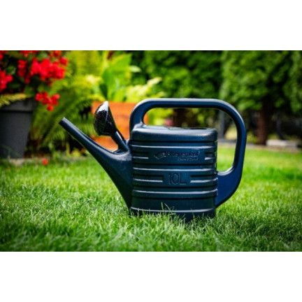 IKZ10-S433 Garten Gießkanne schwarz anthrazit 10L Gemüse Gießkanne Universal Gießkanne