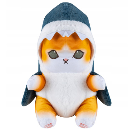 B48T MASKOTTCHEN KÄTZCHEN NIEDLICHE KATZE HAI PLÜSCH KUSCHELKÄTZCHEN