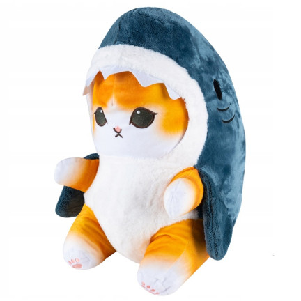 B48T MASKOTTCHEN KÄTZCHEN NIEDLICHE KATZE HAI PLÜSCH KUSCHELKÄTZCHEN