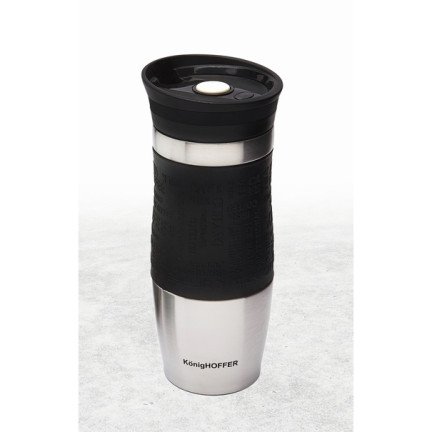 TD18 KonigHOFFER 400ML schwarzer Thermosbecher