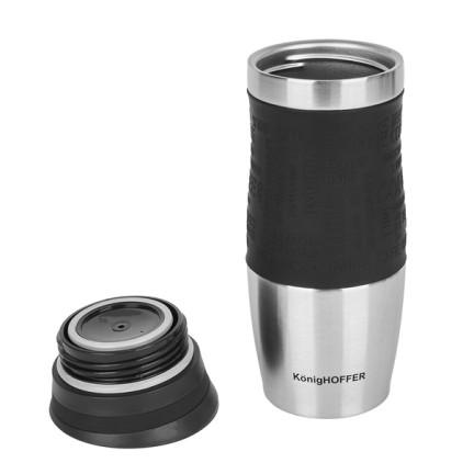 TD18 KonigHOFFER 400ML schwarzer Thermosbecher