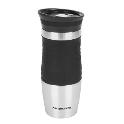 TD18 KonigHOFFER 400ML schwarzer Thermosbecher