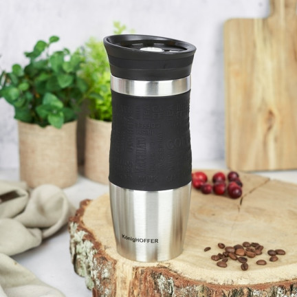 TD18 KonigHOFFER 400ML schwarzer Thermosbecher